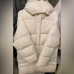 Mango Off-White Puffer Jacket